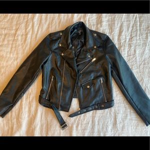 NWT faux leather jacket